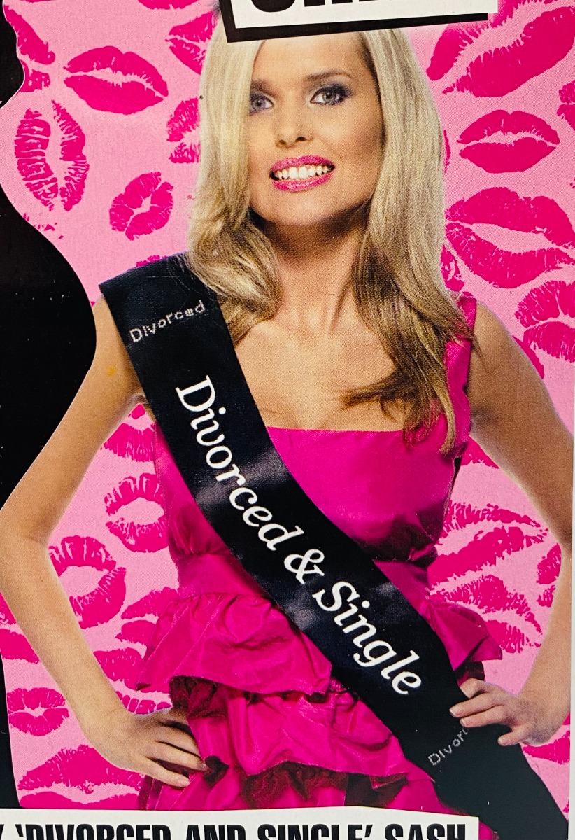 TRAK LENTA Z NAPISOM LOČITEV/SAMSKA (DIVORCED&SINGLE)