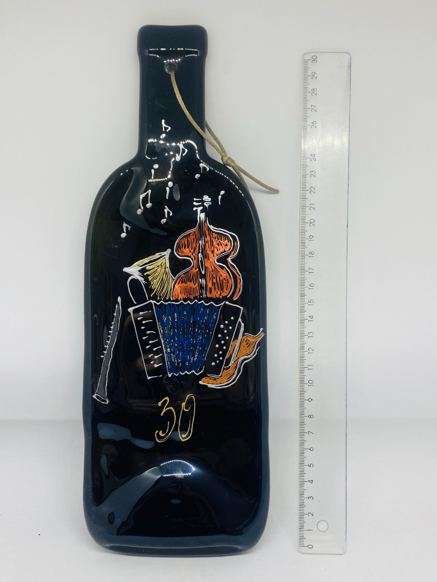 PLOŠČATA STEKLENICA S PREGOVOROM ZA OBESIT, 32X11 CM    