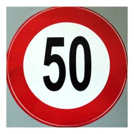 NALEPKA S ŠTEVILKO 50, 6 CM