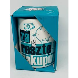 KERAMIČNI HRANILNIK  Z POLSKIM NAPISOM, FI8X10 CM