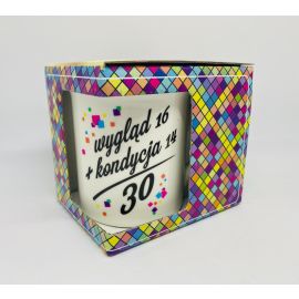 SKODELICA S POLJSKIM VOŠČILOM ZA 30 LET, 14X9X8 CM