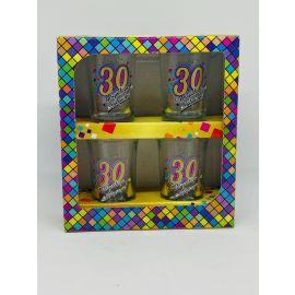 DARILO ZA 30 LET,  ŽGANJARČKI Z LETNICO IN POLSKIMI NAPISI V DARILNI EMBALAŽI, 13X15X5 CM