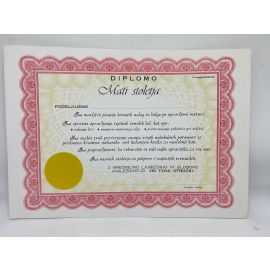 DIPLOMA ZA RAZLIČNE PRILOŽNOSTI, 30X21 CM