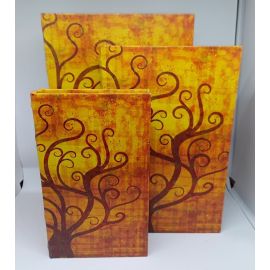DARILNA ŠKATLA KNJIGA, VAN GOGH, VELIKA 30X21X7 CM