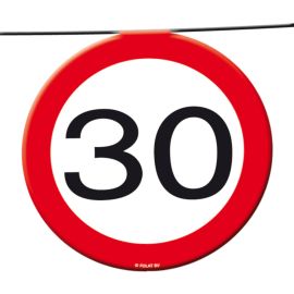 VISEČA DEKORACIJA S PROMETNIMI ZNAKI 30, 12 M (FO)