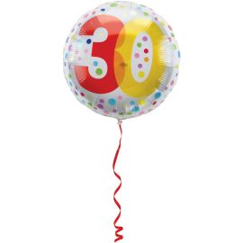FOLIJA BALON BELE BARVE S PIKAMI 30, (FO)