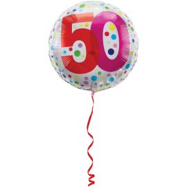 FOLIJA BALON BELE BARVE S PIKAMI 50, (FO)