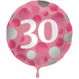 FOLIJA BALON ROZA BARVE S PIKAMI 30, (FO)