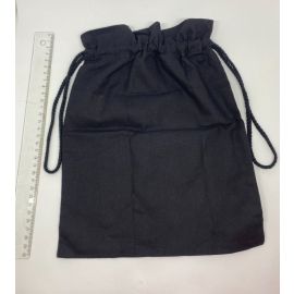 BOMBAŽNA VREČKA ČRNE BARVE, 25x32 CM - ZA DARILA IN SHRANJEVANJE