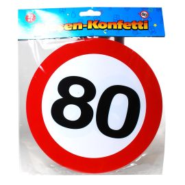 KONFETI S ŠTEVILKO 80, 20 CM (US)